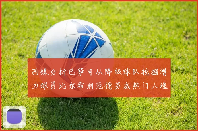 西媒分析巴萨可从降级球队挖掘潜力球员比尔希利范德芬成热门人选